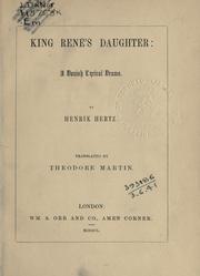 Cover of Kong René's datter by Henrik Hertz