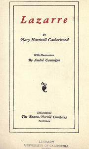 Cover of Lazarre by Mary Hartwell Catherwood