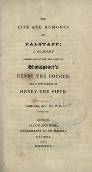 Front cover of The life and humours of Falstaff by Charles Short