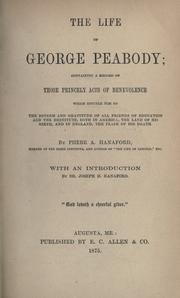Cover of The life of George Peabody by Phebe A. Hanaford