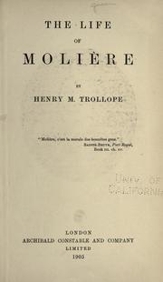 Front cover of The life of Molière by Henry Merivale Trollope