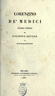 Front cover of Lorenzino de'Medici by Giuseppe Revere