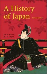 Front cover of A history of Japan by R. H. P. Mason