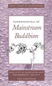 Front cover of Fundamentals of mainstream Buddhism by Eric Cheetham