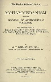 Cover of Mohammedanism and other religions of Mediterranean countries by Bettany, G. T.