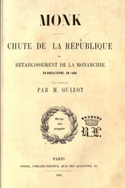Cover of Monk by François Guizot