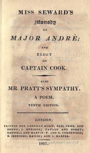 Cover of Monody on Major Andre by Anna Seward