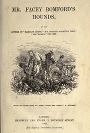 Cover of Mr. Facey Romford's hounds by Robert Smith Surtees