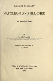 Front cover of Napoleon and Blücher by Luise Mühlbach