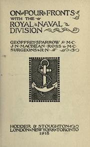 Front cover of On four fronts with the royal naval division by Geoffrey Sparrow