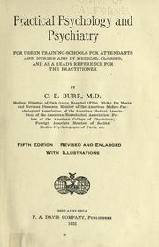 Front cover of Practical psychology and psychiatry by C. B. Burr