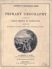 Front cover of An  primary geography on the basis of the object method of instruciton by Fordyce A. Allen