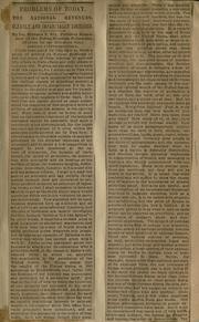Cover of Problems of to-day by Richard Theodore Ely