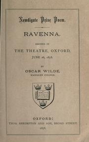Cover of Ravenna by Oscar Wilde