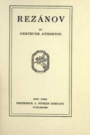 Cover of Rezánov by Gertrude Atherton