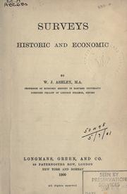 Cover of Surveys, historic and economic by William James Ashley