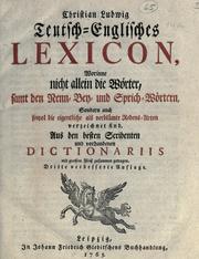 Cover of Teutsch-Englisches Lexicon by C. Ludovici