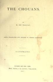 Cover of The Chouans by Honoré de Balzac