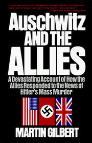 Front cover of Auschwitz and the Allies by Martin Gilbert