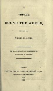 Front cover of Journal d'un voyage autour du monde by Camille de Roquefeuil