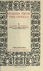 Cover of Stories from the operas by Gladys Davidson