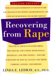 Cover of Recovering from rape by Linda E. Ledray