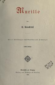 Cover of Murillo by H. Knackfuss