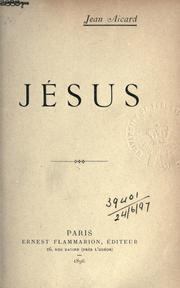 Front cover of Jésus by Jean François Victor Aicard