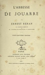 Cover of L' abbesse de Jouarre by Ernest Renan