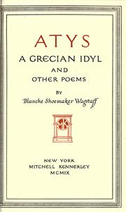 Cover of Atys by Blanche Shoemaker Wagstaff
