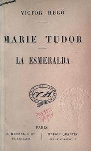 Cover of Marie Tudor by Victor Hugo