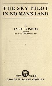 Front cover of The Sky Pilot in No Man's Land by Ralph Connor