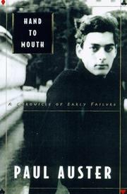 Cover of Hand to Mouth by Paul Auster