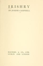Cover of Irishry by Joseph Campbell