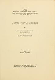 Front cover of A study of Navajo symbolism by Franc Johnson Newcomb