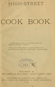 Front cover of High-Street cook book by C.I. Hood & Co. (Lowell, Mass.)