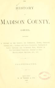 Cover of The history of Madison County, Ohio by Robert C. Brown