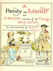 Cover of A parody on Iolanthe by D. Dalziel