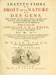 Cover of Institutiones juris naturae et gentium by Christian Wolff