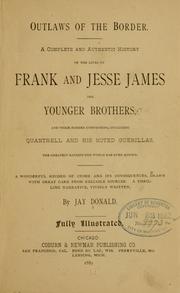 Front cover of Outlaws of the border by Jay Donald