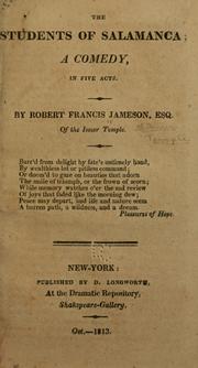 Cover of The students of Salamanca by Robert Francis Jameson
