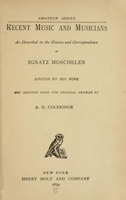 Front cover of Aus Moscheles' Leben by Charlotte Moscheles