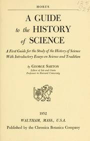 Front cover of A guide to the history of science by George Sarton