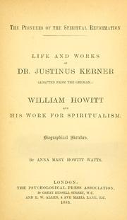 Front cover of The pioneers of the spiritual reformation by Anna Mary Howitt-Watts