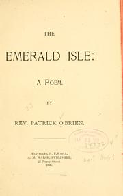 Cover of The Emerald isle by O'Brien, Patrick