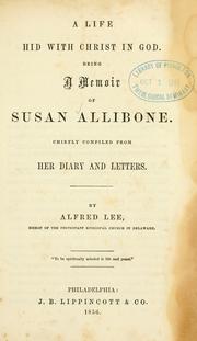 Front cover of A life hid with Christ in God by Susan Allibone
