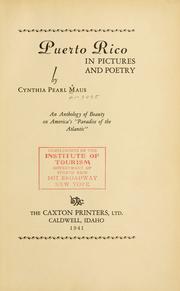 Cover of Puerto Rico in pictures and poetry by Maus, Cynthia Pearl