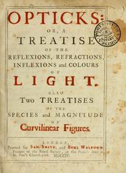 Front cover of Opticks: or, A treatise of the reflexions, refractions, inflexions and colours of light by John Conduitt