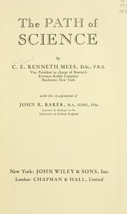 Front cover of The path of science by C. E. Kenneth Mees