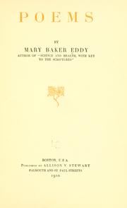 Cover of Poems by Mary Baker Eddy